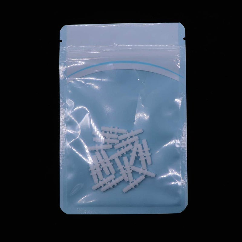 Treedix 20pcs Aquarium Air Valve Connector White Plastic Inline Tubing, Compatible with 2mm ID x 4mm OD Tube - Image 4